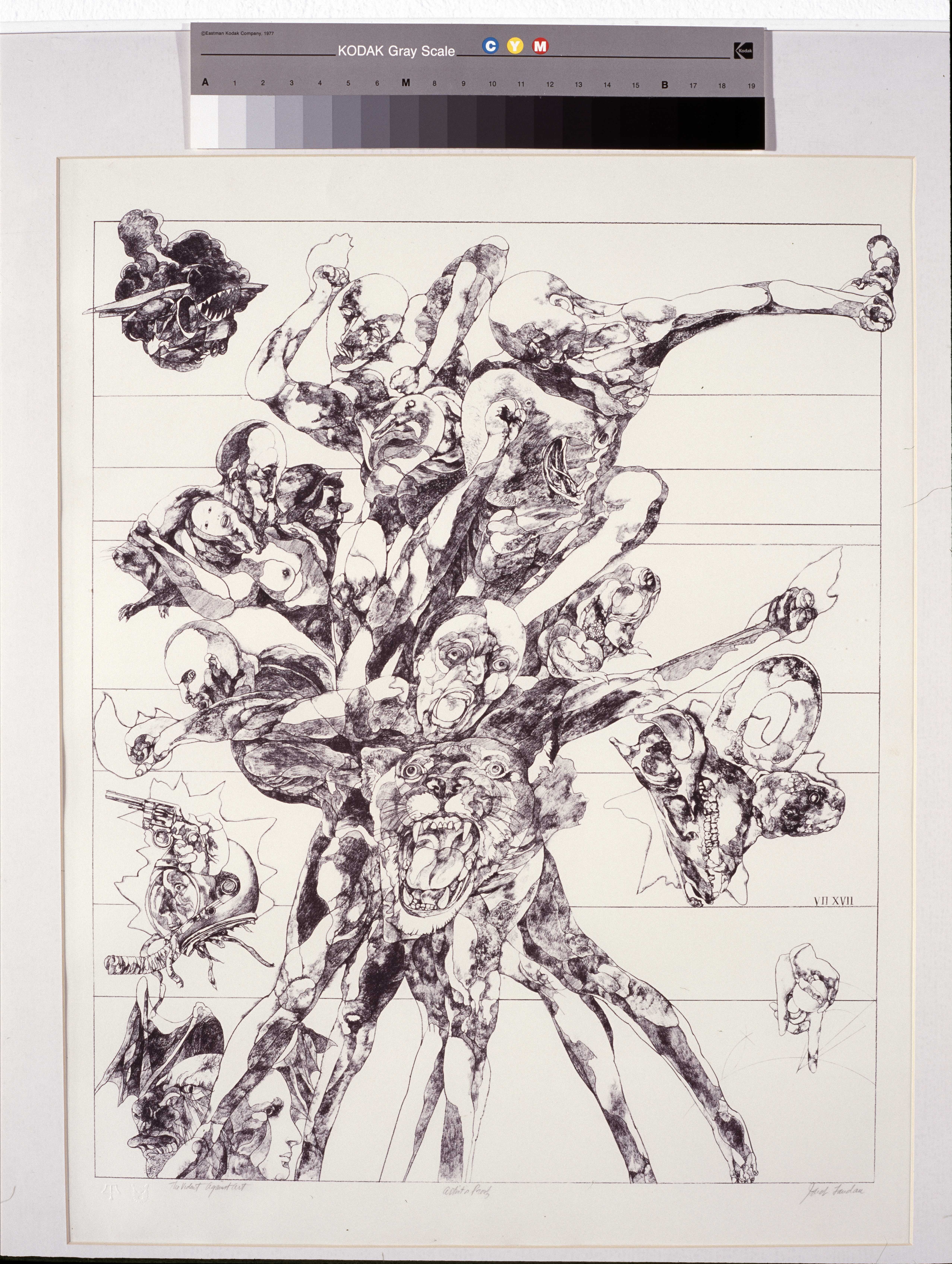 The violent against art
